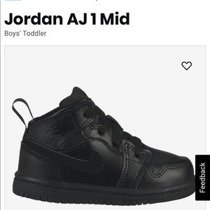 jordan aj 1 mid infant